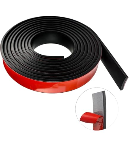 Rubberen strips, zelfklevend, 50 mm (B) x 1,5 mm (D) x 300 cm (L), neopreen rubberen plaat, massief rubberen profiel, voor doe-het-zelf afdichtingen, vloerbedekkingen, bescherming, isolatie, antislip