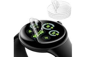 JETech Protection Écran pour Google Pixel Watch 3/2/1 41mm, Anti-Rayures Souple Auto-Cicatrisant Film TPU Flexible, HD Clair, Lot de 6