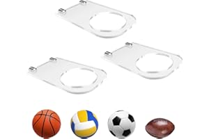 BiJun Ball Holder Wall Mounted Ball Stand Display Holder Ball Stand for Basketball Football Volleyball Softball Rugby Ball