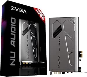 EVGA Nu Audio Card, 712-P1-AN01-KR, Lifelike Audio, PCIe, RGB LED, Designed with Audio Note