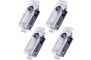 GMILI 4 Pcs Coche Logo Proyección 3D, Luz LED Puerta de Bienvenida Compatible Con 1 2 3 4 5 6 7 Serie, X1 X2 X3 X4 X6 Serie Luz de Puerta de Coche con Logotipo, Luz Luces de Cortesía Accesorios