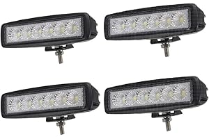 UISEBRT LED Arbeitsscheinwerfer 12V/24V Zusatzscheinwerfer Auto Offroad Flutlicht Arbeitslicht Aluminium Druckguss IP67 für Traktor SUV UTV ATV (2/4 Stück) (4 Stück)