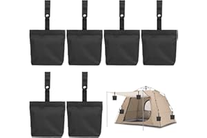 IIRC Sandsäcke für Pavillon 8 STK, Klein Sandsack Beschwerung mit Befestigungszubehör, Sandsäcke zum Beschweren für Pavillon, Zelt, Außenvorhängen