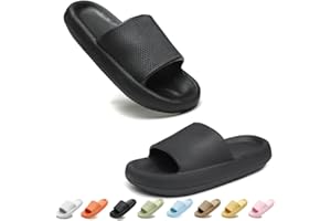 Donason Zapatillas de Casa Mujer y Hombre Antideslizante Sandalias de Baño Cómodas y Suave Zapatos de Playa Verano Pantuflas de Ducha Piscina con Suela Gruesa