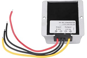 WALFRONT Regolatore di Tensione 12V DC, Stabilizzatore di Tensione DC-DC 6A 72W, Modulo di Regolazione del Voltaggio Automatico DC 8V ~ 40V a 12V Trasformatore Alimentazione Modulo Boost