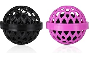 HYSSBR 2Pcs Reusable Clean Balls Easy Portability Cleaning Ball Pet Hair Remover Sticky Inside Bag Cleaner Ball Purse Cleaning Ball for Purse Crumb Catcher Ball
