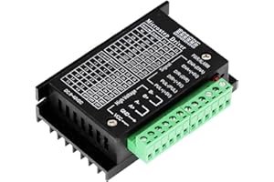 GERUI 1 controlador de motor paso a paso para TB6600 Nema17/23/34 controlador de motor paso a paso 4 A 9-42 V 32 segmentos, adecuado para motor paso a paso 42/57/86 tipo 2/4 fases, motor paso a paso para