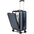Assembly Hardsided Cabin Luggage 55 cms - Premium Polycarbonate Trolley for Flight Travel |TSA Lock Trolley Bag - Navy Blue-Stark