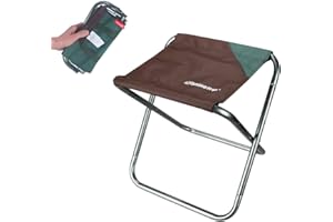 Hodeacc Small Portable Folding Stool,Mini Outdoor Camping Folding Chairs,Collapsible Camp Stool Lightweight for Camping,Fishing,Picnic,Travel and Hiking