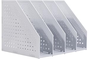 HAIYUU Portariviste Pieghevole A4, 4 scomparti Raccoglitore Documenti Organizer Portariviste da scrivania Porta Documenti Ufficio Scrivania per casa, scuola, ufficio, carta e documenti