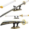 Demon Slayer Swords Building Set, 39inch for Demon Slayer Sword Building Block Model, Samurai Sword Set with Scabbard and Stand, Best Gift for Anime Fans for Boy Kids 8+ (Agatsuma Zenitsu Sword)