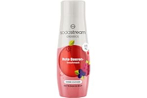 SodaStream Concentré Grenadine Sans Sucres pour Machine à Eau Pétillante et Soda | Préparez jusqu'à 9 Litres de Grenadine en Quelques Secondes, 440ml