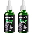 Sheopals Beard Growth Oil Pro+ 50ml | Beard Oil for Uneven & Fast Beard Growth With Natural Oils Rosemary, Almond, Kalonji & Amla (Pack of 2)