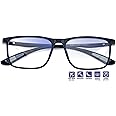 Lovispecs Distance Nearsighted Glasses for Men,Women Near Sighted Vision Driving Eyeglasses Big Farsighted Myopia TR90 Frame