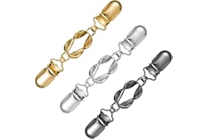 Bewudy Lot de 3 clips vintage pour cardigan, pulls, femmes, élégants, cintrants, pinces décoratives pour écharpe, chemises, foulards, vestes