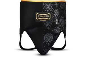 Bravose Boxing Groin Guard for Boxing, Sparring, Muay Thai, Kickboxing and MMA | Abdominal Protector for Karate, Taekwondo and Martial Arts Training | Adjustable Lightweight Support Gear for Men