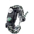 Adjustable Survival Bracelet, 7 Core Paracord 20 in 1 Emergency Sports Wristband Gear Kit with Waterproof LED SOS Light, Compass, Rescue Whistle, Fire Starter Multi-tool for Wilderness Adventure