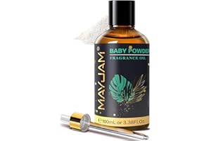 MAYJAM Aceite de Polvo de Bebé 100ml, Aceite De Fragancia De Polvo De Bebé para Difusor de Aceites Esenciales, Aromaterapia, Seguridad y Confort