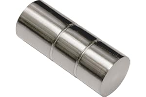 Gardinia Curtain Rod Finials, 2 x Cylindrical Finials, Windsor Series, Metal, Stainless Steel, Ø 25 mm, 30411