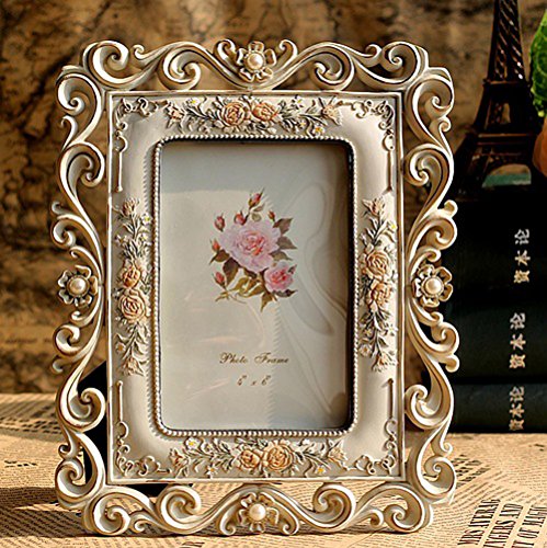 Giftgarden 13×18 Bilderrahmen mit Blumen Ornament Glasscheibe - 2