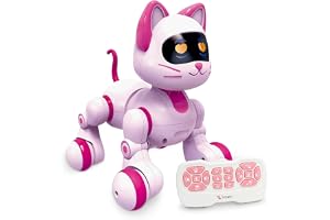 Remote Control Robot Cat Toy, RC Cat Programmable Smart Interactive Robotic Pet for Kids with Touch Control, Walking Singing Dancing Robot Toy for 3 Years Old and Up, Boys and Girls
