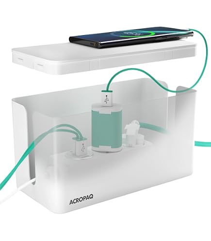 Boîte De Rangement Pour Câbles JGmotorfi | Cache Multiprise, étanche | 3 Tailles (S, M, L) | Blanc, Plastique ABS