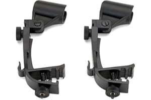 NAROOTE Pince Micro, Support Micro, Clip de Microphone de Batterie Fixations Et Supports Pour Micros Support Microphone Meilleure Pince de Micro de Batterie pour Jouer