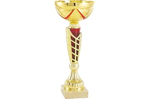 Art-Trophies | AT4200 - Trofeo Copa Comercial Bicolor Dorada/Rojo