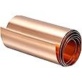 uxcell Copper Sheet Roll, Metal Foil Plate 1000mm x 90mm x 0.1mm