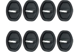 XJKLBYQ 8Pcs Car Door Protector 3x4in Shock Absorption Car Door Protective Cover Silicone Noise Reduction Flexible No-drilling Black Soft Door Lock Protective Cover Car Accessories, Car Handle Protector