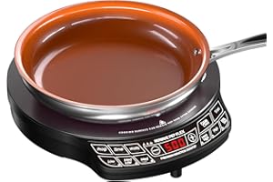 NuWave 30532 PIC Flex Präzisions-Induktionskochfeld mit 9 Bratpfanne, schwarz von NuWave