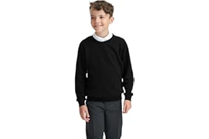 LISTERS SCHOOLWEAR Boys Girls Unisex School Crew Neck Jumper Round Neck Fleece Sweatshirt Uniform Ages 3-16 Years