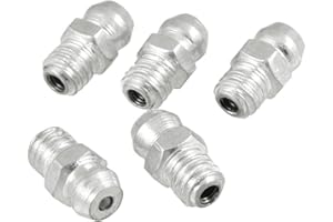sourcing map 5 Stück Schmiernippel Gerader Fettnippel Metall M6x1 Abschmiernippel Gerade Außengewinde Nippel