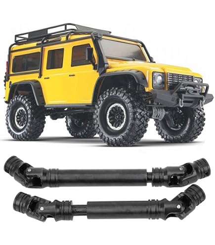 GPM for Traxxas 1/16 Mini E-Revo, Mini Summit Upgrade Parts Steel #45 Front/Rear CVD Drive Shaft - 1Pr Set Black