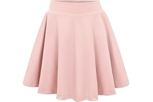 Eisnnu Mädchen Rock Kinder Tennisrock mit Shorts Elastische Taille A Linie Dehnbarer Kinder Freizeitröcke Minirock Schuluniform