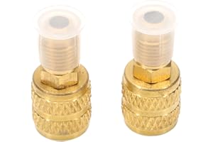 Konuooer R410A R32 Adapter für Vakuumpumpe Klimaanlage, Ladeadapter A/C, 1/4 Zoll männlich auf 5/16 Zoll weiblich, SAE-Klimaanlagen mit geteiltem System, für R410A Mini Split System, HVAC