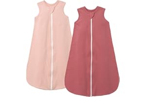 SIMYJOY Gigoteuse 0-24 Mois Été 0.5 Tog Sac de Couchage Enfant 100% Coton Gigoteuse Été