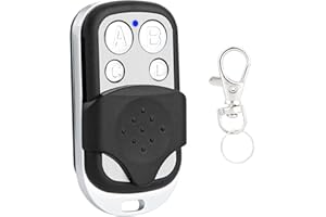 LAWOHO 433MHz Fix Code Clone otwieracz do bramy garażowej, pilot zdalnego sterowania, kompatybilny z TORMATIC DORMA HS43-1E, HS43-2E, HS43-3E, HS43-4E, S43-1, MHS43-1, MAHS433-01, MAHS433-01, MAHS433-04, nadajnik ręczny, 1 sztuka