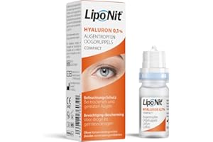 PAULE & KNOPF Liponit befeuchtende Augentropfen mit 0,1% Hyaluron - Augenlinderung 10 ml