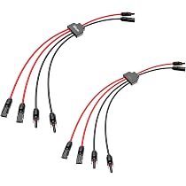 MOOKEERF Solarkabel Verlängerung – 10 AWG, 4,5 M Rot + 4,5 M Schwarz, Wasserdicht IP68, Für Solaranlagen
