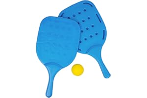 Pincho Palas de Playa Impermeables – Juego de Palas Ligeras y Resistentes al Agua y Arena – Set de 2 Palas con Pelota para Jugar en la Playa, Piscina o Camping – Diversión para Niños y Adultos