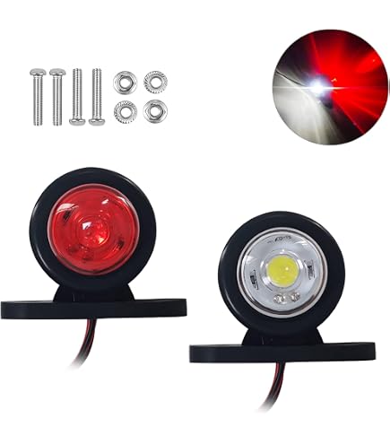 Brian James Amber Connect T4/T6 LED Side Marker Lights By Aspock - Pair, Genuine, 65mm X 44mm