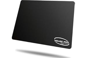 EXCO Mauspad Mauspad 22 x 18 cm Mikrofaser Verbessert Geschwindigkeit und Präzision, rutschfest Gummierte Unterseite Waschbar Verschleißfest Schwarz 3508