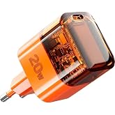 PDAteknoloji Azeada LINSU 20W Type-C Hızlı Şarj Adapt&ouml;r&uuml; Turuncu PD-A31 (20w Tek Giriş, Şarj Başlık)