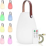 Lampada da Tavolo 8 colori dimmerabile luce bianca calda RGB LED Impermeabile IP54 per giardino, Hotel, ristoranti, camera da