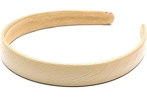 ‎QINGOO QinGoo Leder Haarreif Stirnband Frauen Haarband Damen Haarschmuck Elegant Mädchen Haar-Accessoire 1stück(Apricot)