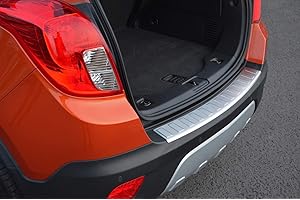ALVM PARTS & ACCESSORIES Brushed Bumper Protector Sill Trim Cover To Fit Mokka (2012-19)