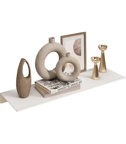 Ruimtebesparende Opbergplank JOOM Kleine Metalen Wandplank Zwart - Zwevende Plank 30,5 Cm, Acryl Display Voor Sieraden Of Badkamer Opberg Industriële Design Plank