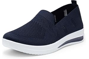 Alexis Leroy Zapatillas Slip-On Mujer Comodos y Ligeras Zapatos de Enfermería Casuales de Malla Transpirable para Caminar Corre