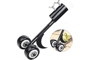MiaoMa Hook Weed Remover Tool, Patio Weeding Tool with Wheels Weed Puller, Weeding Tools for Garden, Weed Removing Tool Without Kneeling for Cleaning Between Slabs, Block, Paving, Patios Lawns